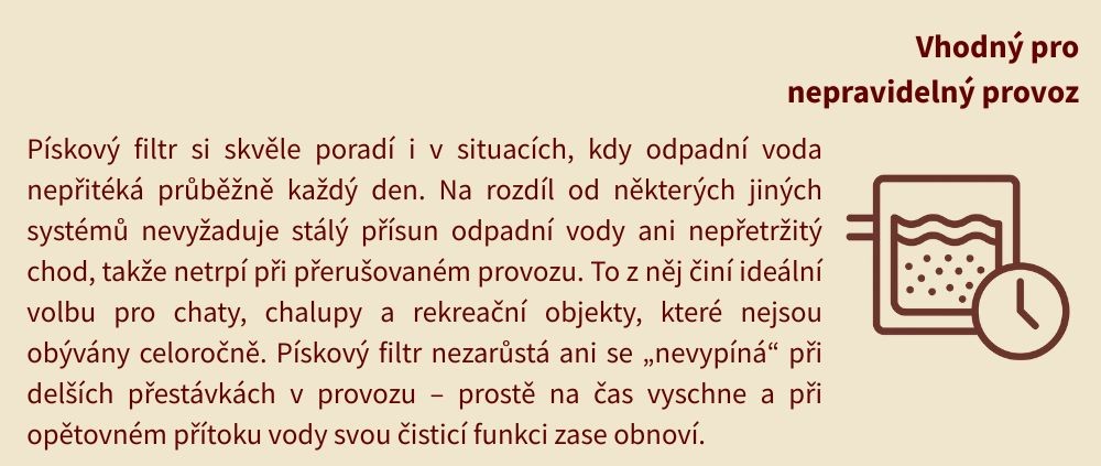 Výhoda nepravidelného provozu.